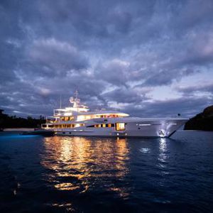 cruising mega-yacht