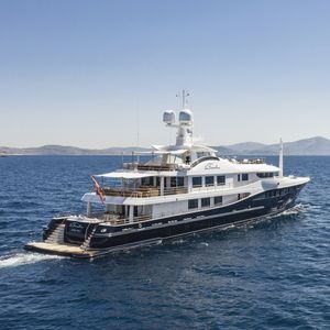 cruising mega-yacht