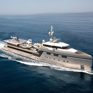 cruising mega-yacht