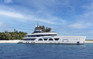 cruising mega-yacht