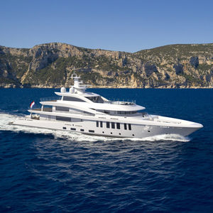 cruising mega-yacht