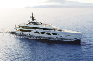 cruising mega-yacht