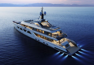 cruising mega-yacht