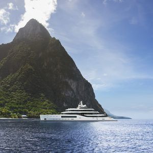 cruising mega-yacht