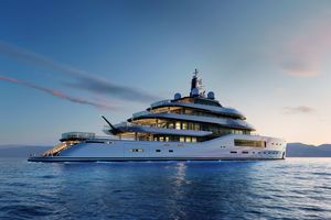 cruising mega-yacht