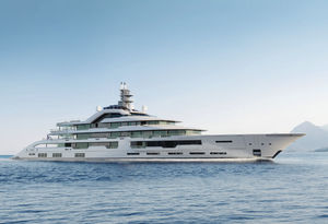 cruising mega-yacht