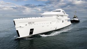 cruising mega-yacht