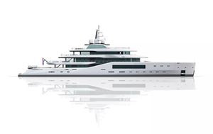 cruising mega-yacht