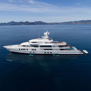 cruising mega-yacht