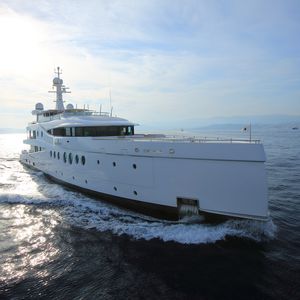 cruising mega-yacht