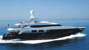 cruising mega-yacht