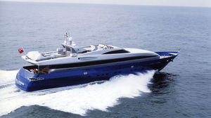cruising mega-yacht