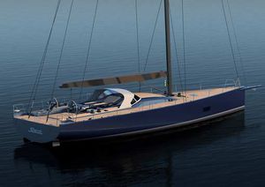 cruising sailing yacht