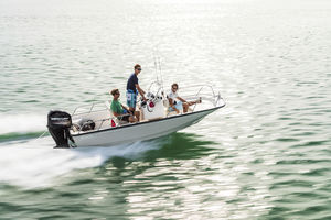 outboard center console boat / center console / sport-fishing / 6-person max.