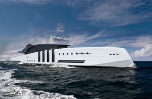 cruising mega-yacht