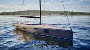 cruising sailing yacht
