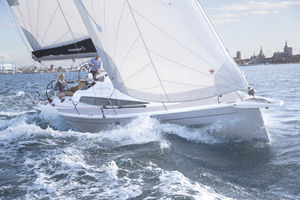 cruising sailboat