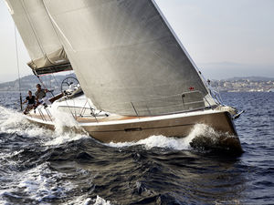 cruising sailboat