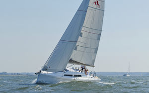 cruising sailboat