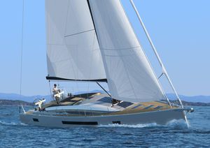 cruising sailing yacht