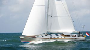 cruising sailing yacht