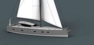 cruising sailing yacht