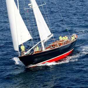 cruising sailing yacht