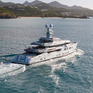 cruising mega-yacht