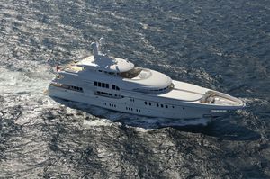 cruising mega-yacht