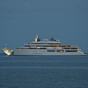 cruising mega-yacht