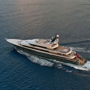 cruising mega-yacht
