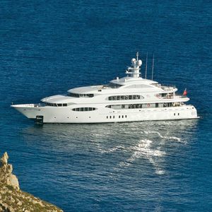 cruising mega-yacht