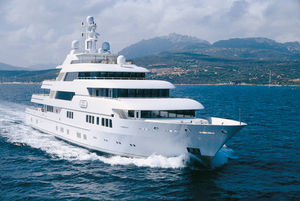 cruising mega-yacht