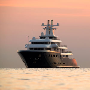 cruising mega-yacht
