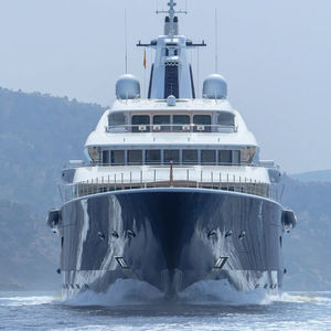 cruising mega-yacht