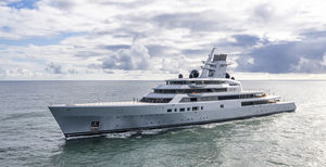 cruising mega-yacht