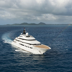 cruising mega-yacht
