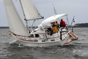 cruising sailboat