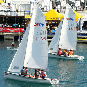 multiple sailing dinghy