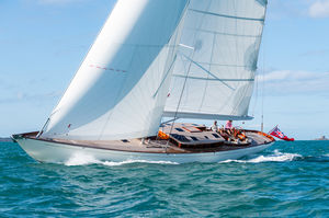 cruising sailing yacht