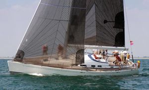 cruising-racing sailboat