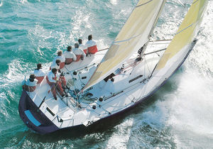 cruising-racing sailboat