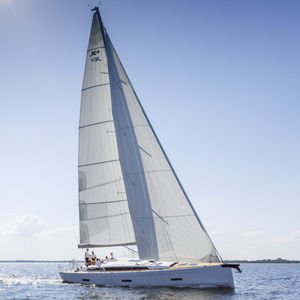 cruising-racing sailboat