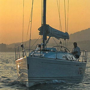 cruising-racing sailboat