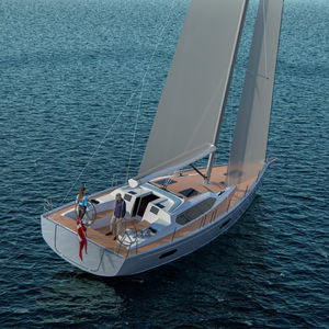 cruising sailboat