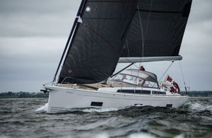 cruising-racing sailboat