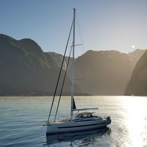 cruising sailing yacht