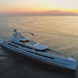 cruising mega-yacht