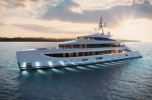 cruising mega-yacht