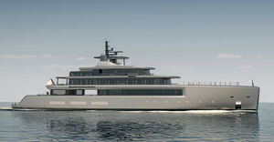 cruising mega-yacht